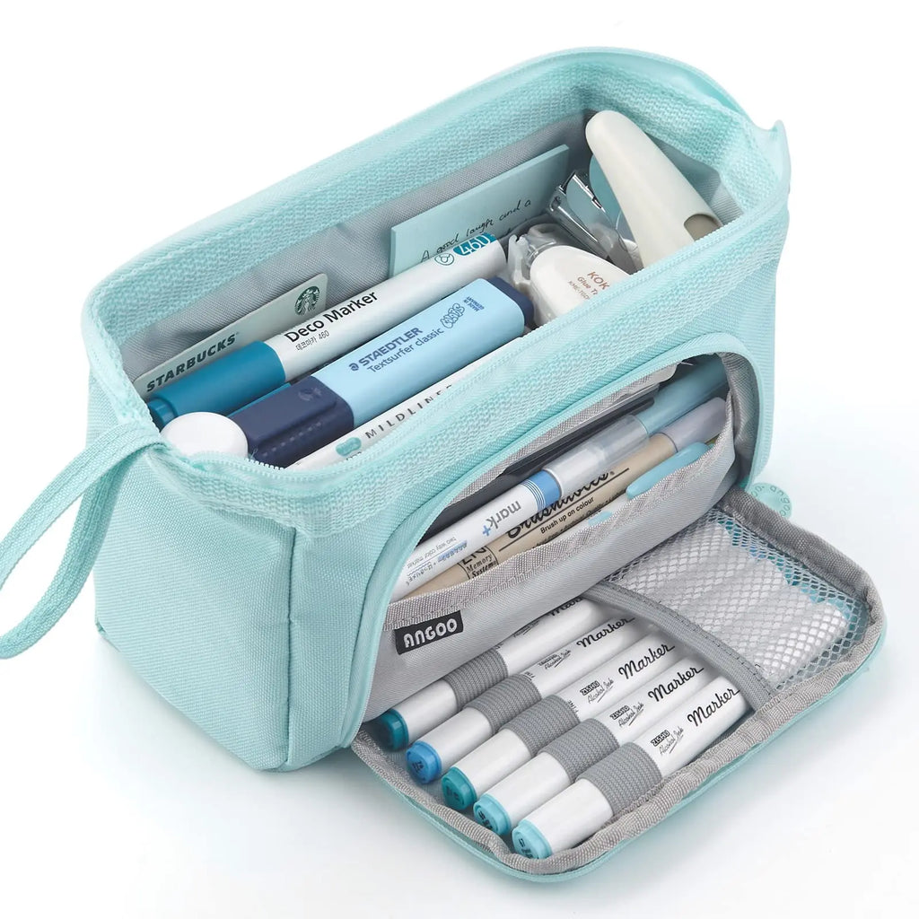 Astuccio Scuola Grande Capacità a 2 Scomparti – Multicolore